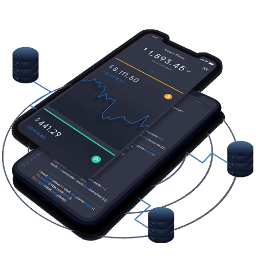 Wealthicator Trading-App auf einem Smartphone